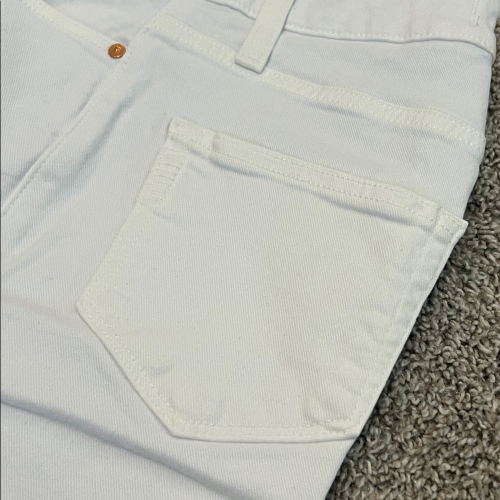 NWT Anthropologie PAIGE Anessa High Rise Wide Leg Ankle Jeans Size 23 White - Picture 10 of 16